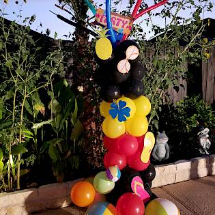 Decoración con globos/Balloon decoration.