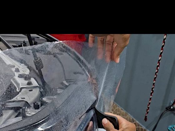 Instalación de vinilo en lamparas