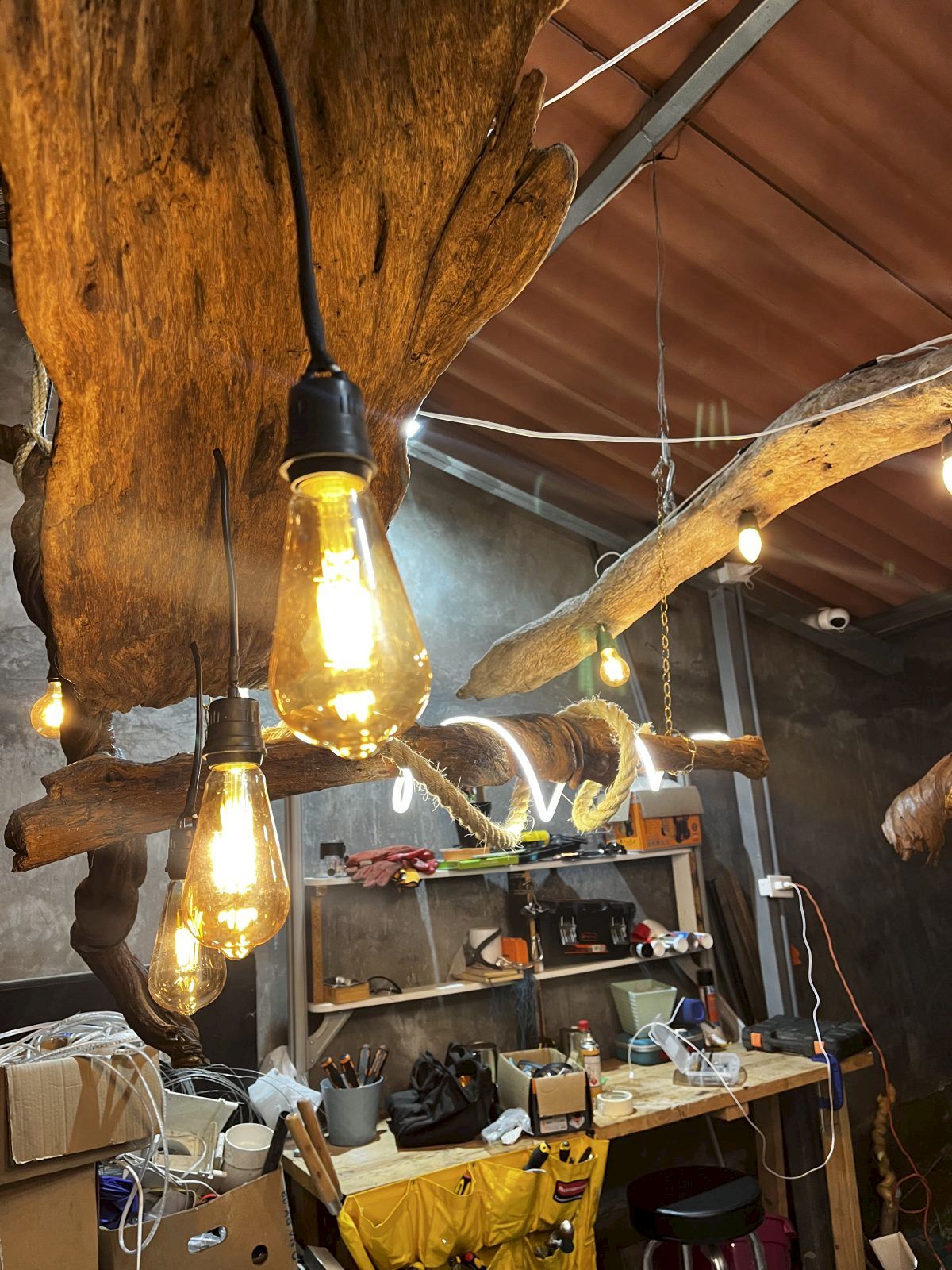 Lámpara de techo Tres Soles · 100 cm, luz cálida